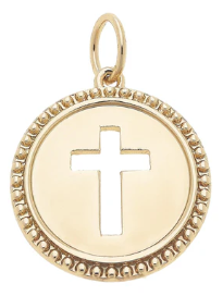 Cross Coin Charm