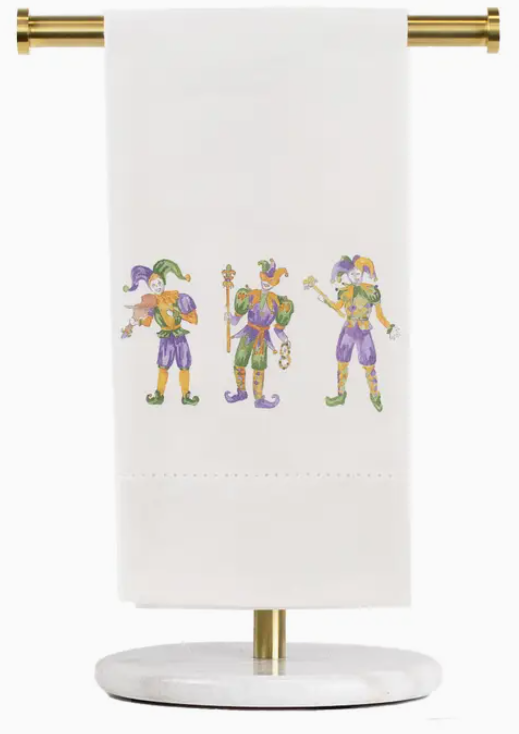 Mardi Gras Jester Hand Towel