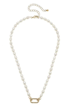 Piper Pearl Charm Necklace