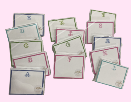 Social Set Preppy Couture Monogram Stationery