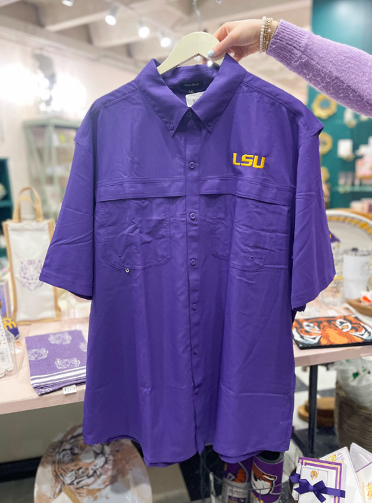 LSU Men's Fishing Shirt