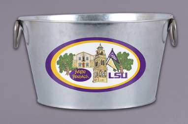 LSU Galvanized Bucket