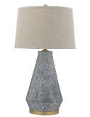 Ceramic Lamp with Linen Shade