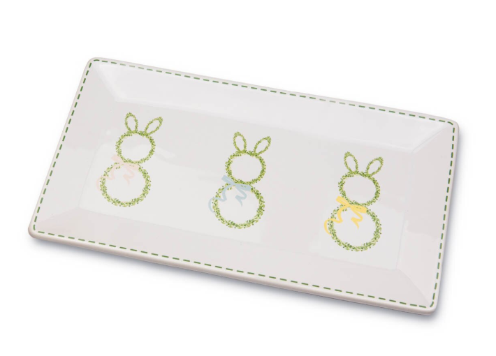 Boxwood Bunny Platter