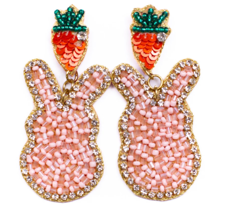 Hippity Hoppity Beaded Earrings