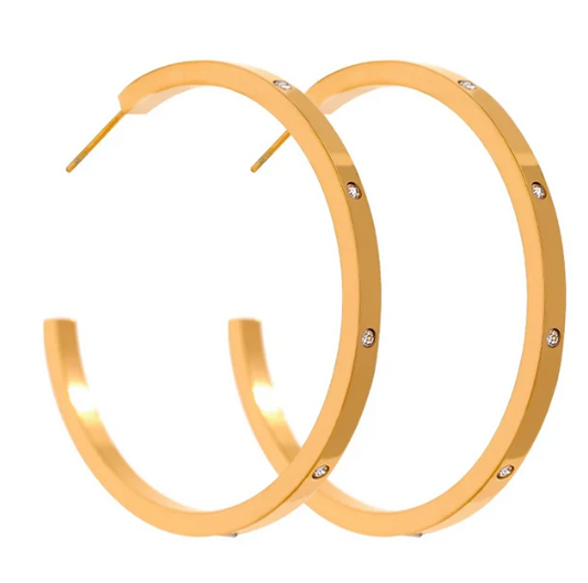 Celestial Gold Hoop