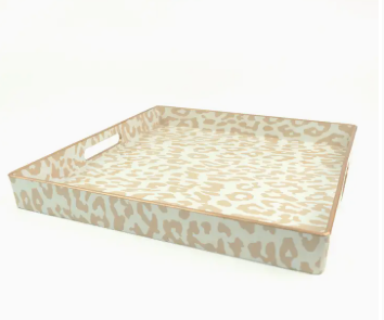 Leopard Tray Square