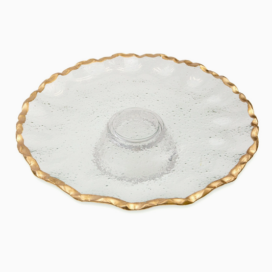 Triomphe Cake Stand Clear/Gold
