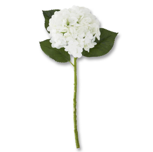 White Real Touch Hydrangea Spray