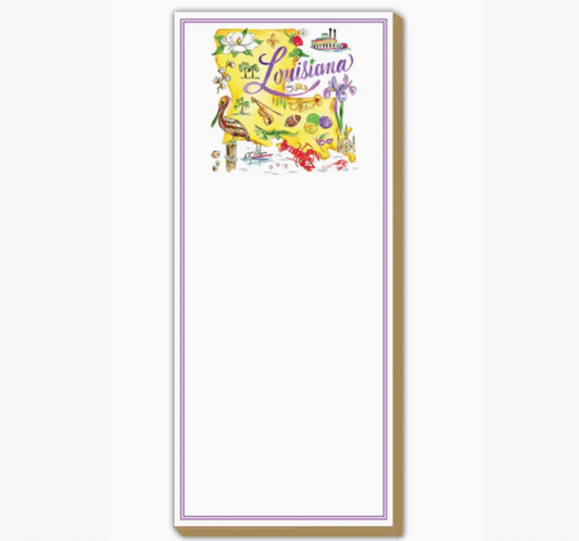 Louisiana Icons Skinny Notepad