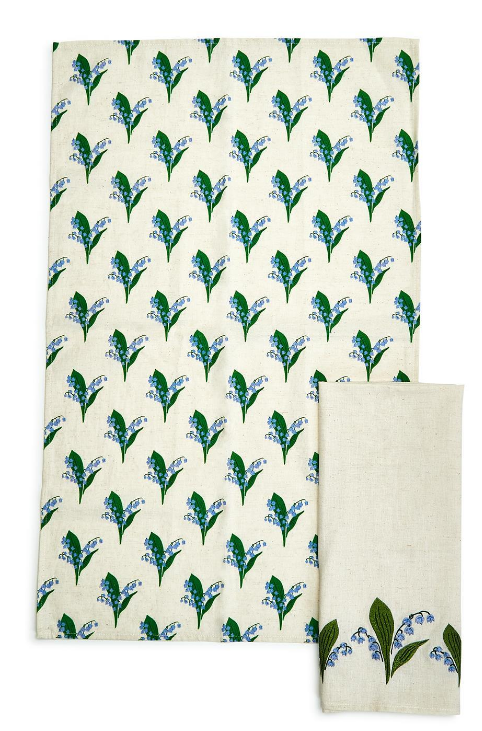 Lily of the Valley Set of 2 Dish Towels