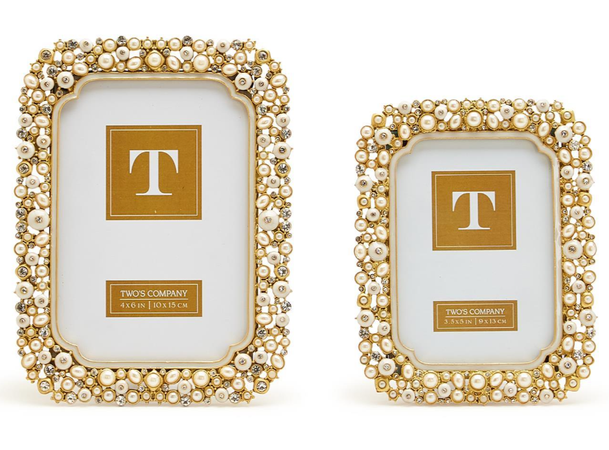 Pearl & Rhinestone Photo Frames