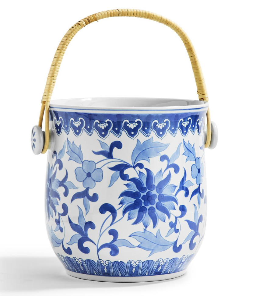 Blue & White Cooler Bucket