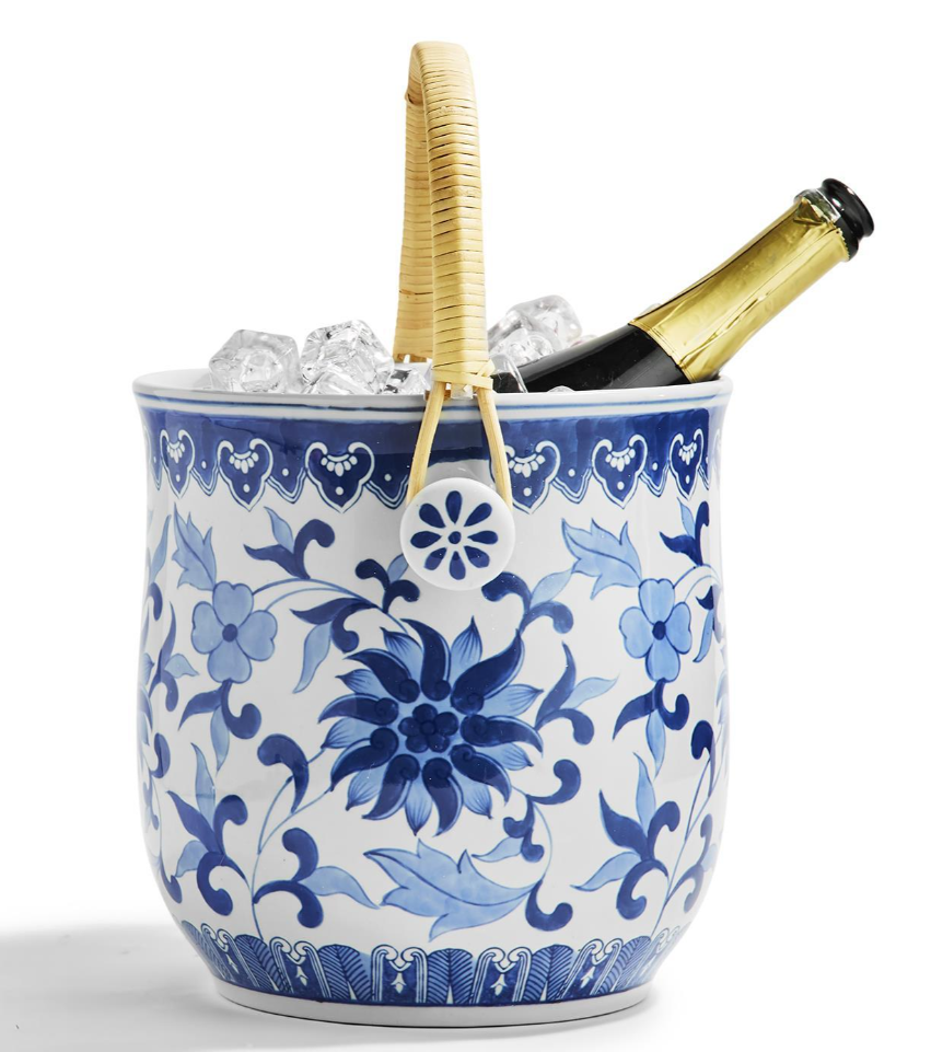 Blue & White Cooler Bucket