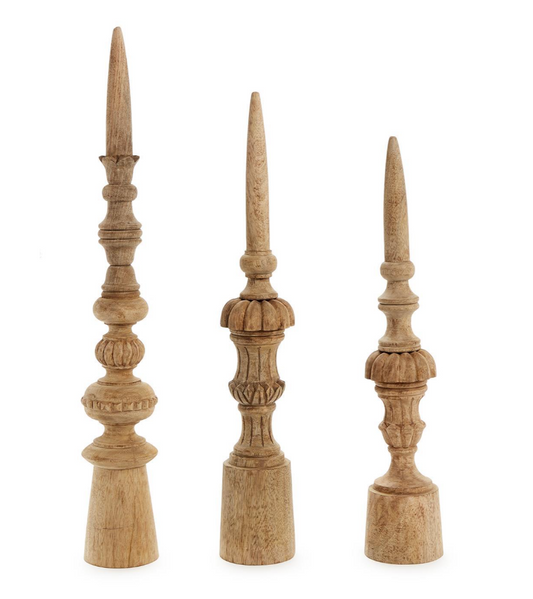 Carved Wood Finials