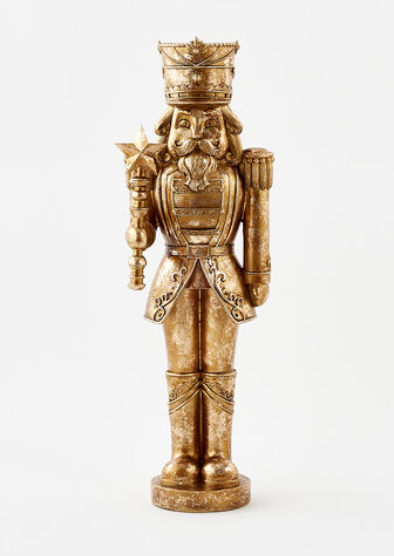 Gold Resin Nutcracker - Large