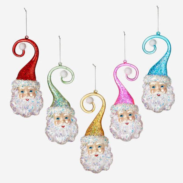 Santa Swirl Hat Ornament