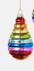 Rainbow Drop Ball Ornaments