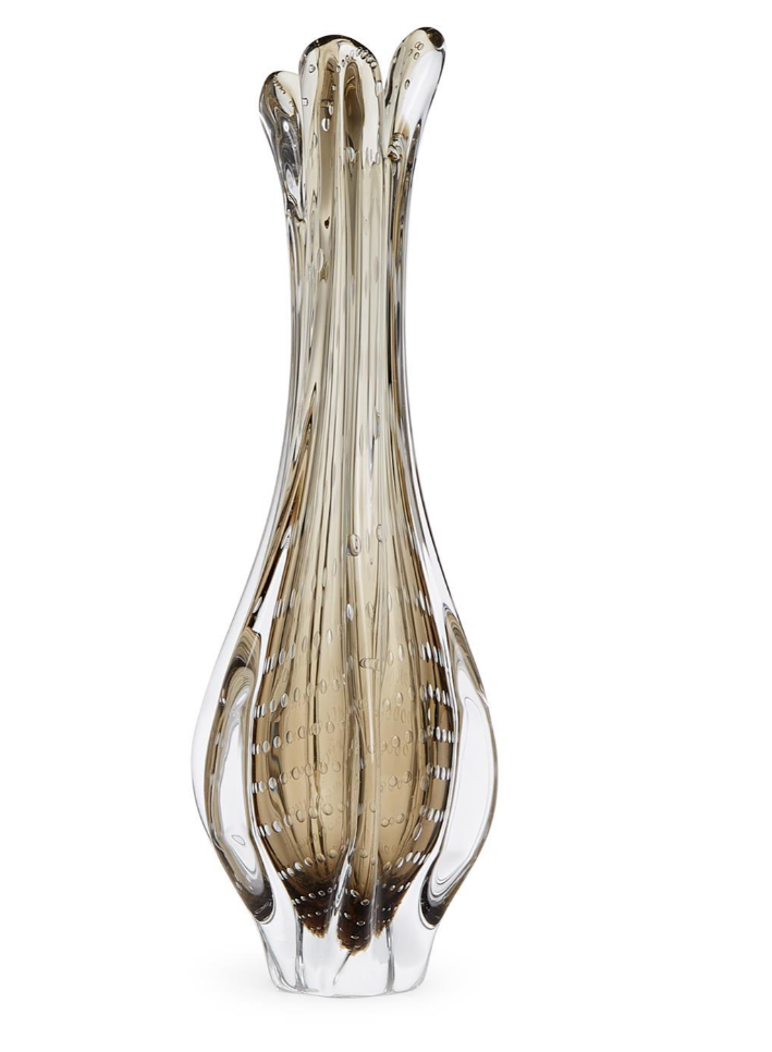 Grey Hand Blown Vase