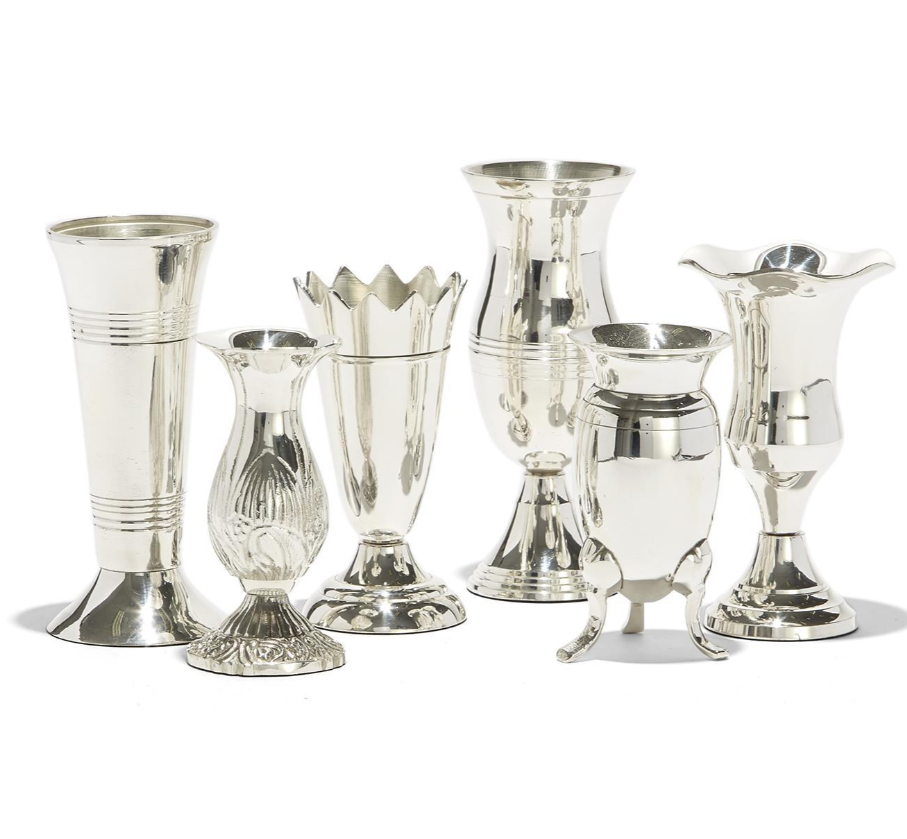 Queen Ann Silver Vases