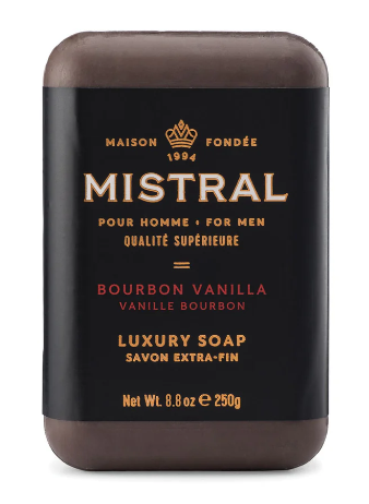 Bourbon Vanilla Mens Bar Soap