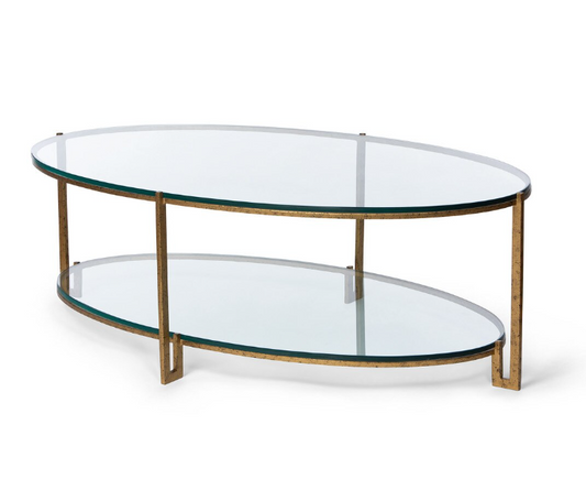 Naomi Iron & Glass Cocktail Table