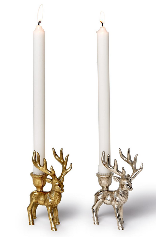 Deer Taper Candle Holders