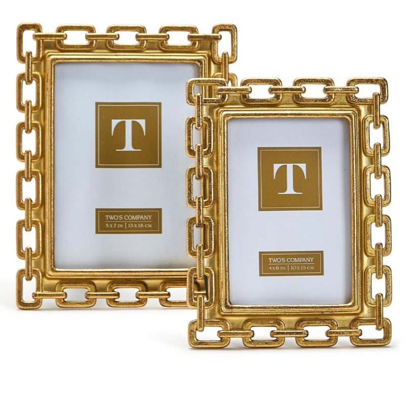 Gold Chain Photo Frames