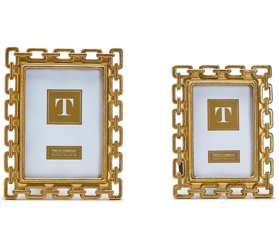 Gold Chain Photo Frames