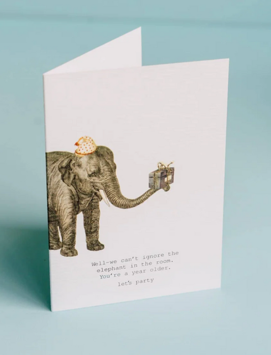 We Can't Ignore The Elephant Greeting Card