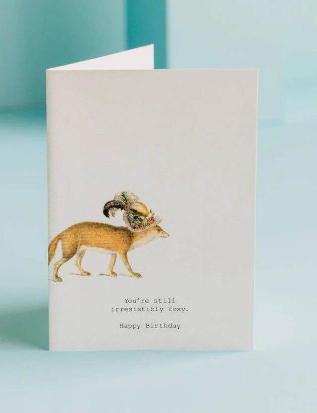 Still Irresistibly Foxy Greeting Card