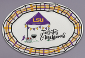 LSU 18x12 Oval Tray