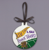 LSU Stone Ornament