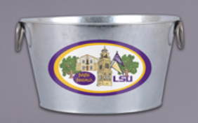 LSU Galvanized Bucket