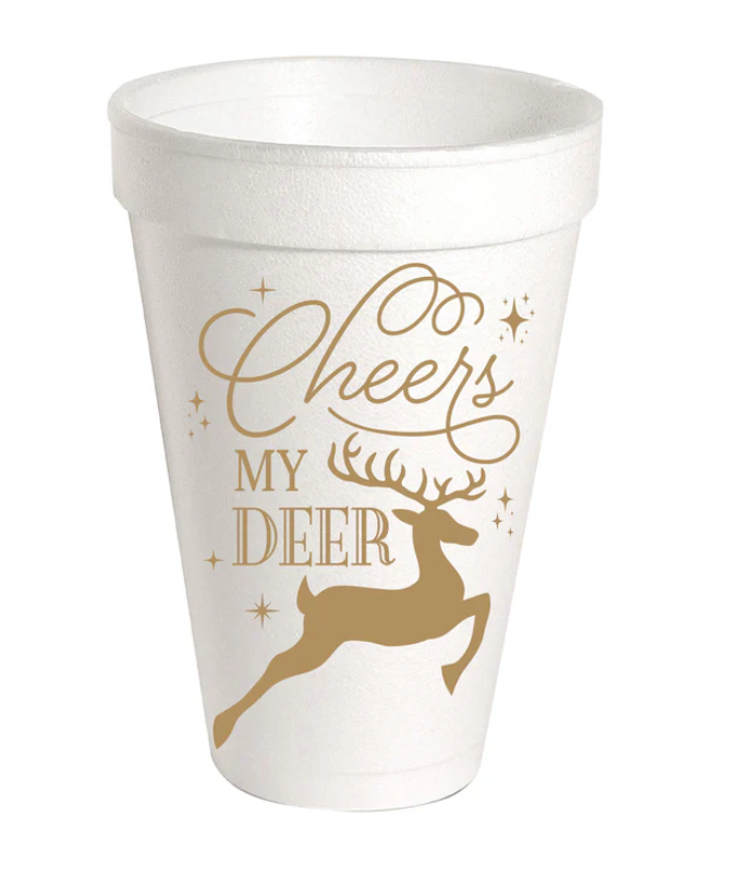 Cheers My Deer Reindeer Cups