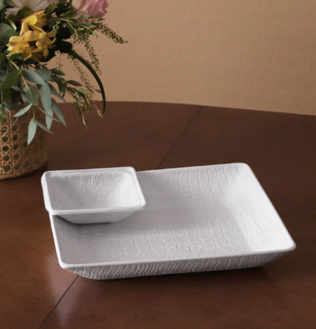 Vida Croc Chip & Dip Plate