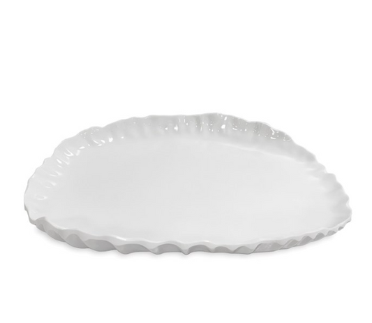 Vida Bloom Pinched Large Oval Platter