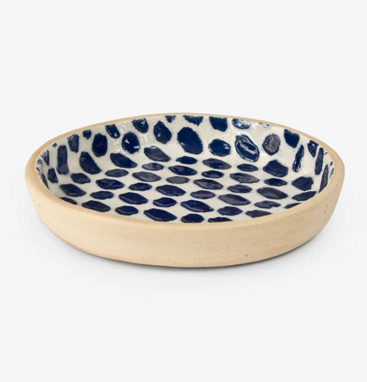 Wine Coaster Dot Cobalt