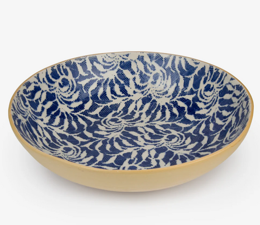 Medium Serving Paisley Cobalt