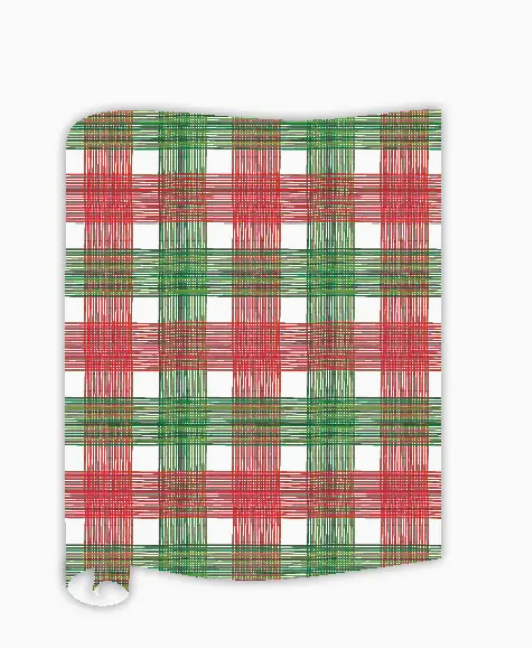 Hunter Green & Red Plaid Table Runner