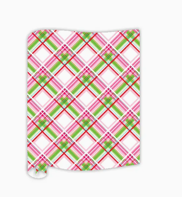 Pink & Red Traditional Plaid Table Runner