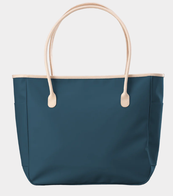 Tyler Tote - French Blue Coated Canvas