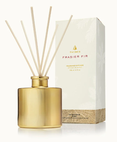 Frasier Fir Gilded Reed Diffuser, Petite Gold