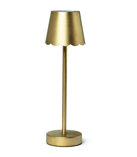 Gold Scalloped Table Lamp