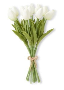 Real Touch Mini Tulip Bundle - White