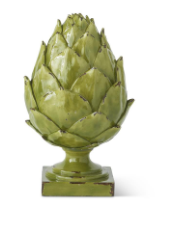 Green Resin Artichoke Finial