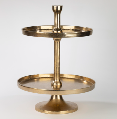 Round Gold Pedestal Stands