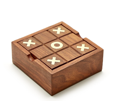 2-in-1 Game Set in Hand-Crafted Storage Box