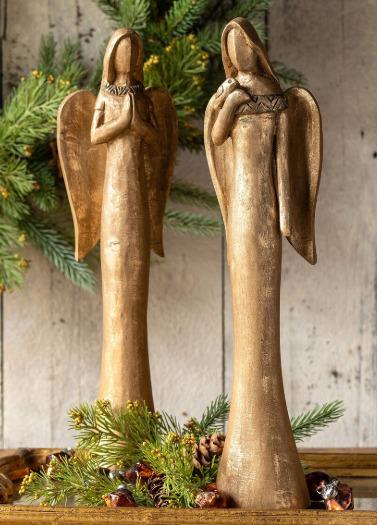 Carved Wood Angels