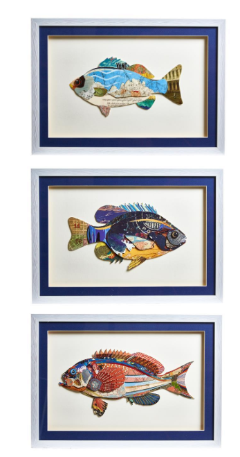 Fish Collage Wall Art